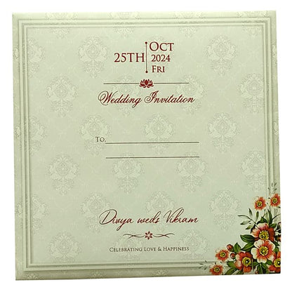 Green Laser Cut Mdf Invitation Card-King of Cards