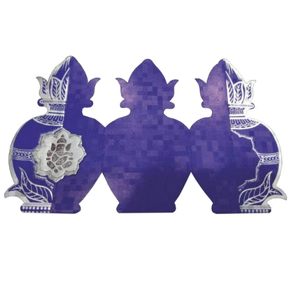 Bright Blue Shading Traditional Vessel Personal Wedding Card - KNHM810B