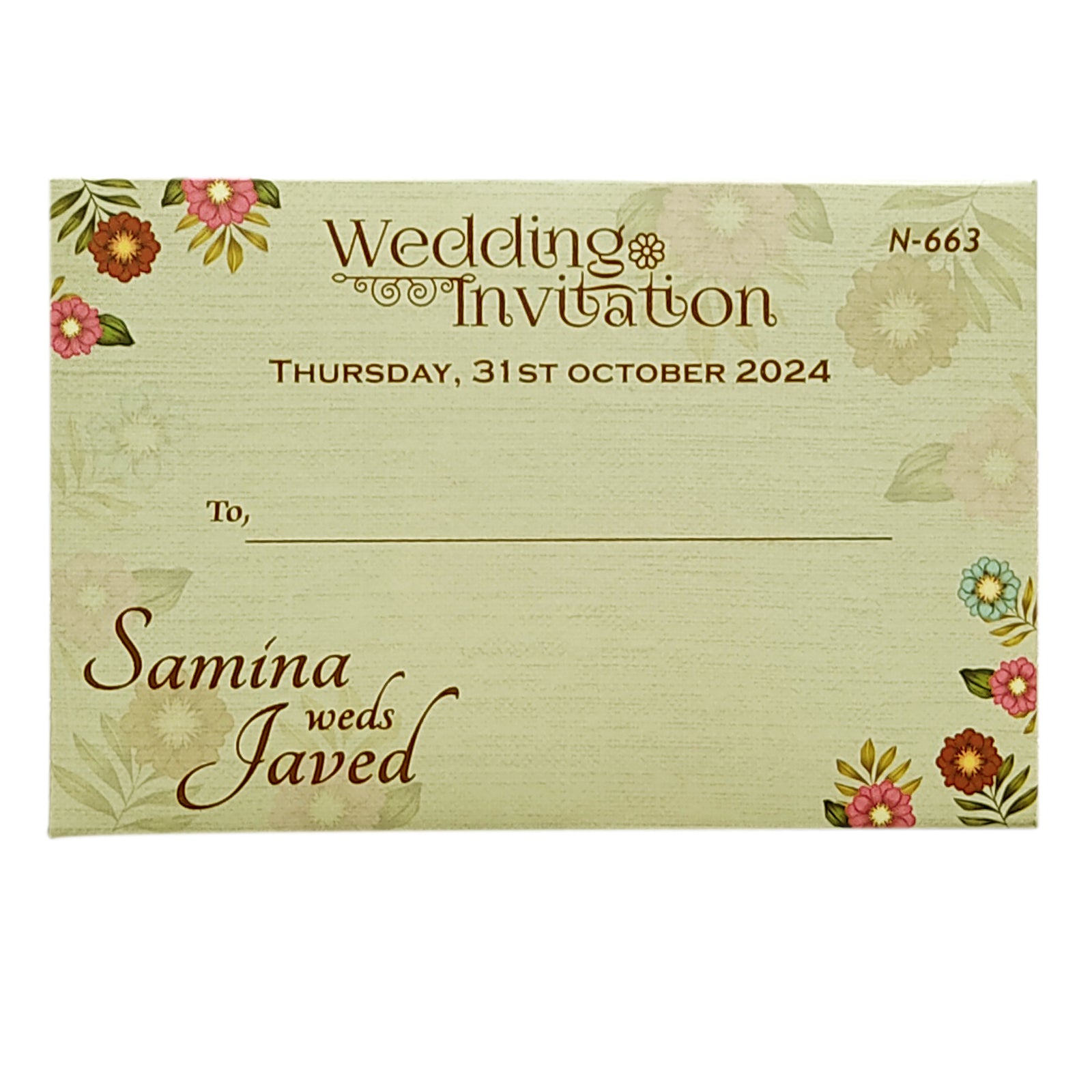Light Grey MDF Invitation-KVN06630