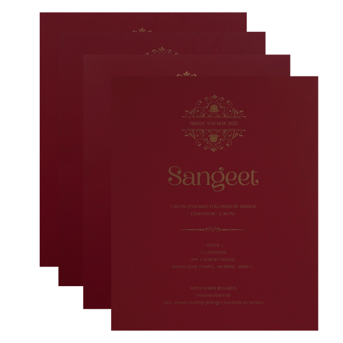 Grey MDF Wedding Card-King of Cards