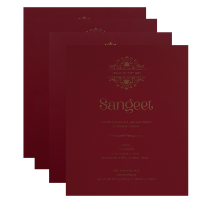 Grey MDF Wedding Card-King of Cards