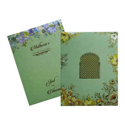 Light Forest Green Invitation-King of Cards