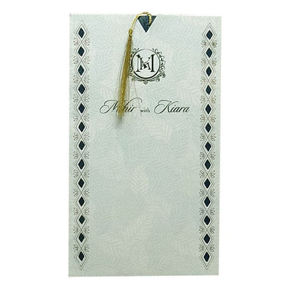 Dark Blue Single Sheet Invitation-King of Cards