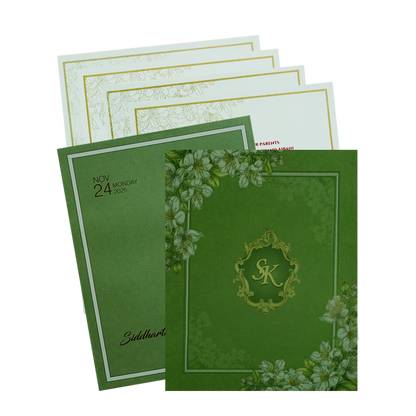 Lemon Grass Floral Invitation-King of Cards