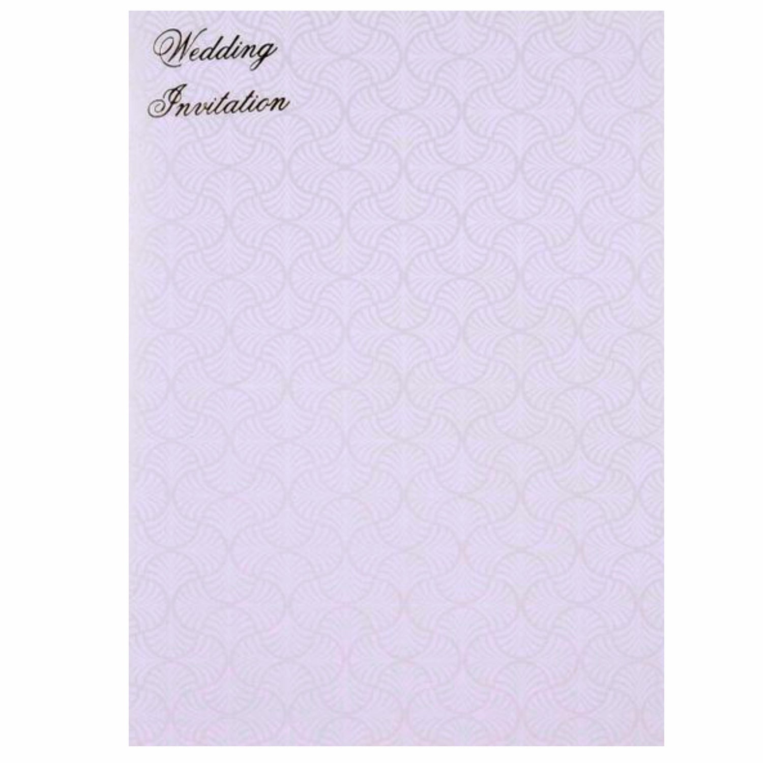 Awesome White Color With Cut Flower Theme Wedding Card - KNK30451