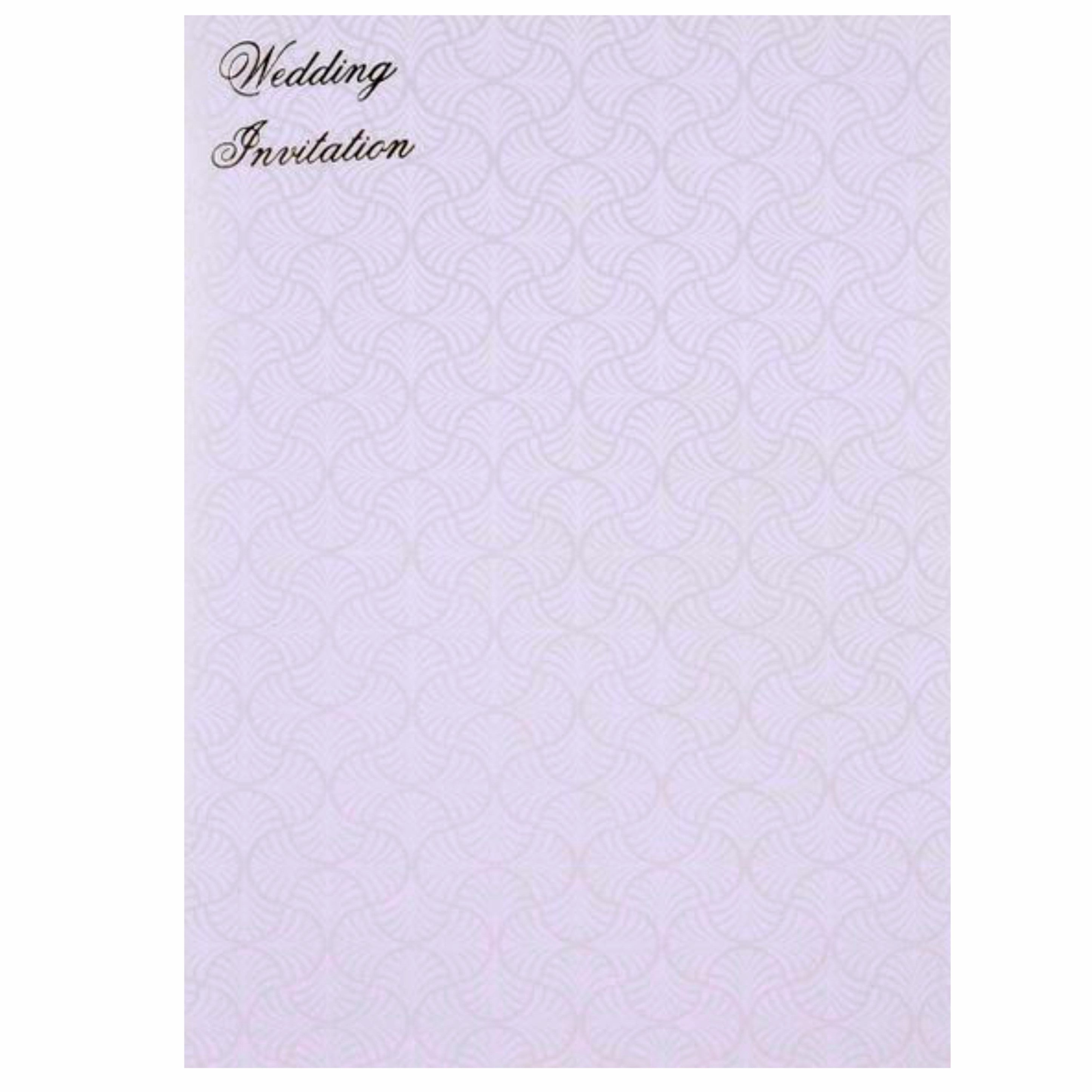 Awesome White Color With Cut Flower Theme Wedding Card - KNK30451