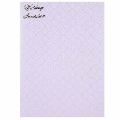 Awesome White Color With Cut Flower Theme Wedding Card - KNK30451