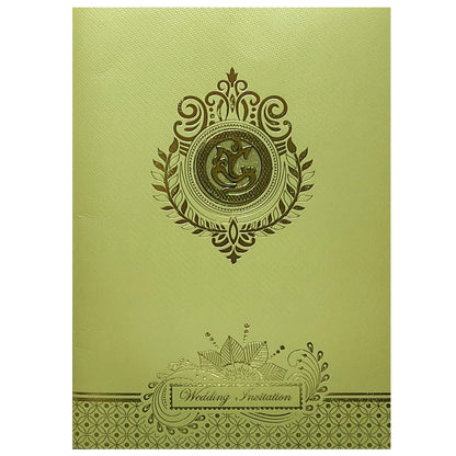 Light Green Floral wedding Invitation Card-KNK8704LG