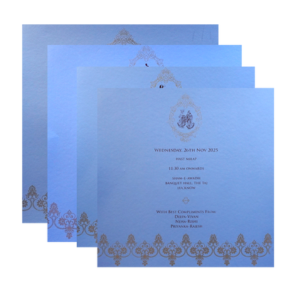 Light Blue MDF Invitation-KPR09340