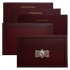 Maroon Premium Padded Wedding Invitation-King of Cards