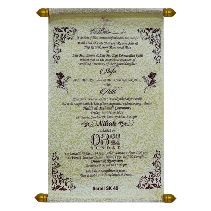 Sparky Dull White Scroll Card-King of Cards