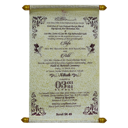 Sparky Dull White Scroll Card-King of Cards