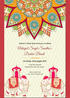 Pink Floral Dastar Bandi Invitation-AADBI001
