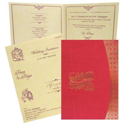 Invitation Card - KNCM804R-King of Cards