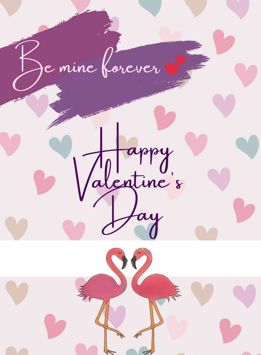 Pink Heart-Shaped Valentines Day Invitation-AAVAl024