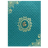 Gracious Gold And Blue Shading With Ganesha Theme Padded Wedding Card-King of Cards