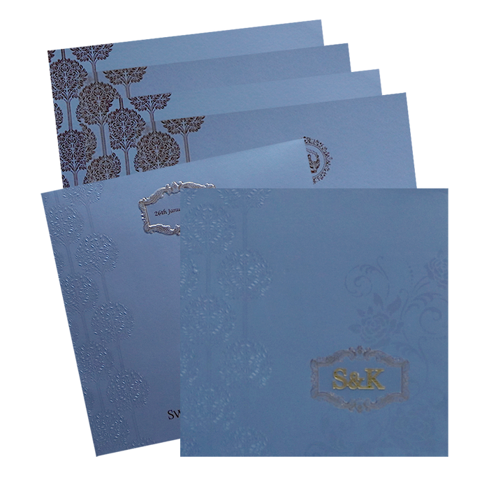 Blue Wedding Card-KPR09120