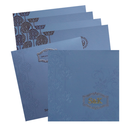 Blue Wedding Card-KPR09120