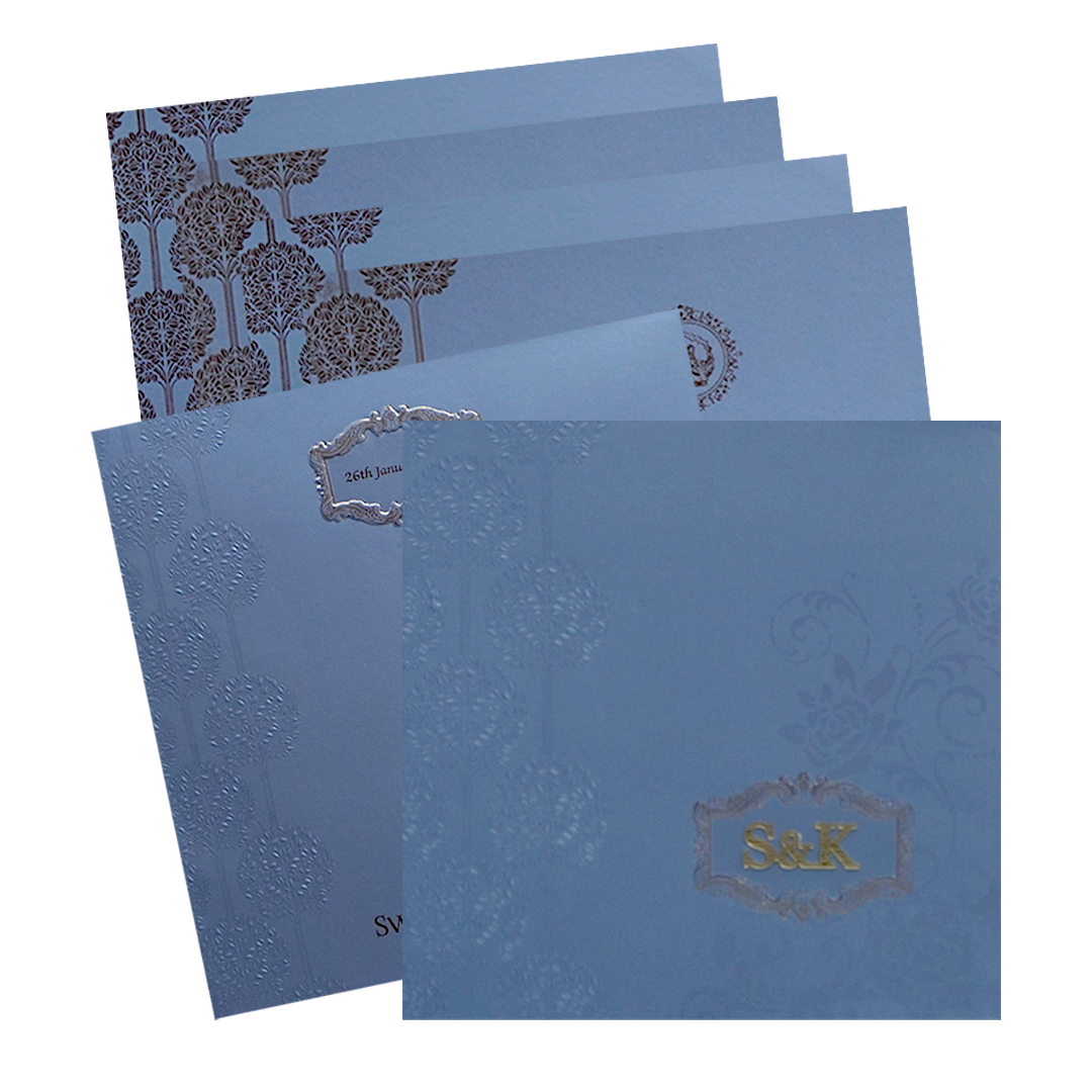 Blue Wedding Card-King of Cards