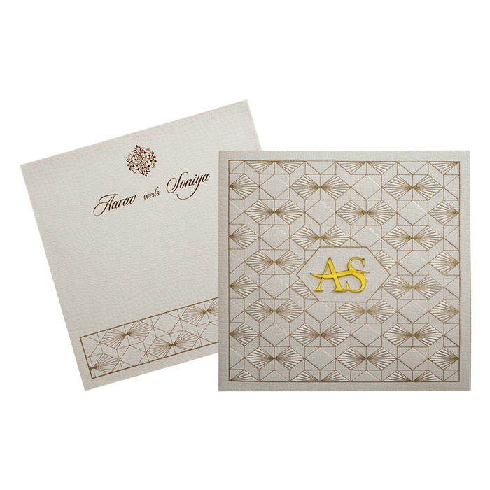 Light Pink Pattern Wedding Card-King of Cards