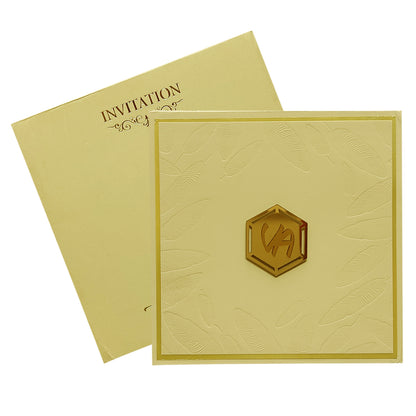 Sandal Door Padded Invitation Card-King of Cards