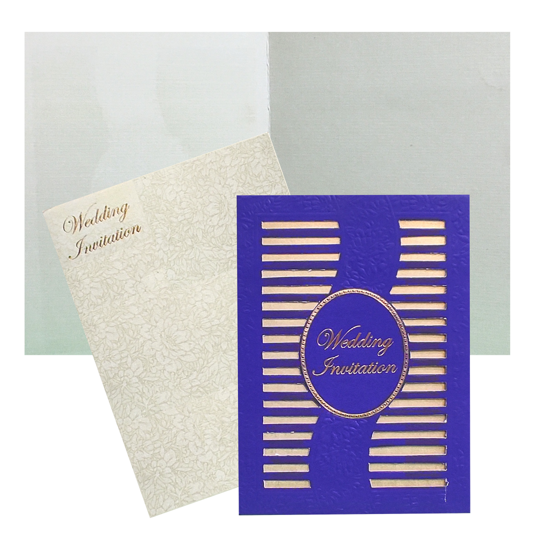 This wedding card is a designer card with Vertical sort type. This card is in violet shading with floral theme all around it. Wedding Invitation with gold foiling is imprinted at the centre. This card has a long foldable insert with a cover.This card is a box type wedding card. Minimum quantity per order is 100. Reach us to know more about the card. Tap the WATCH VIDEO icon to see the video of the card.