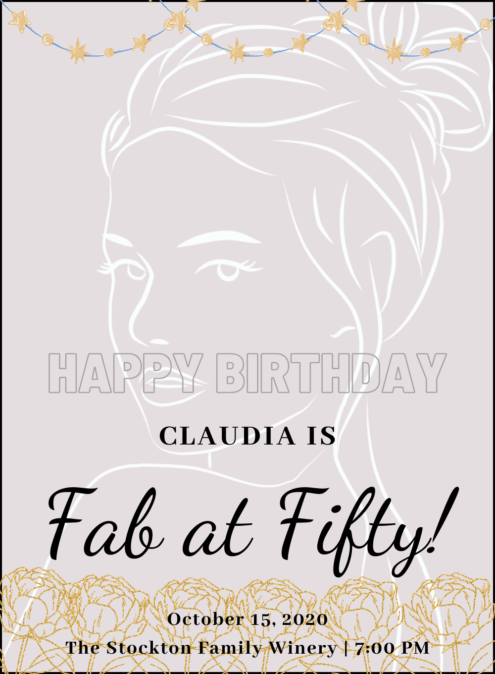 Golden Fab Birthday cards for her-AABCS003