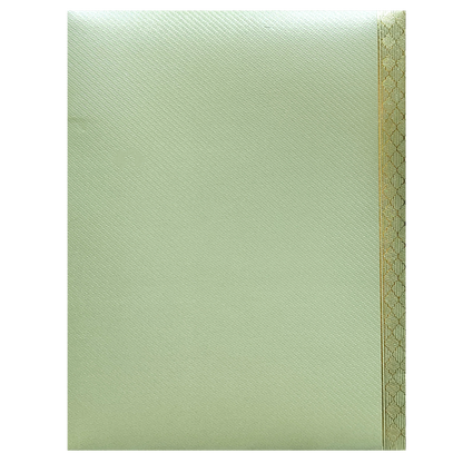 Olive Green Hindu Wedding Invitation Card-KNKGN5024