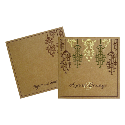 Brown Eco Friendly Invitation-King of Cards