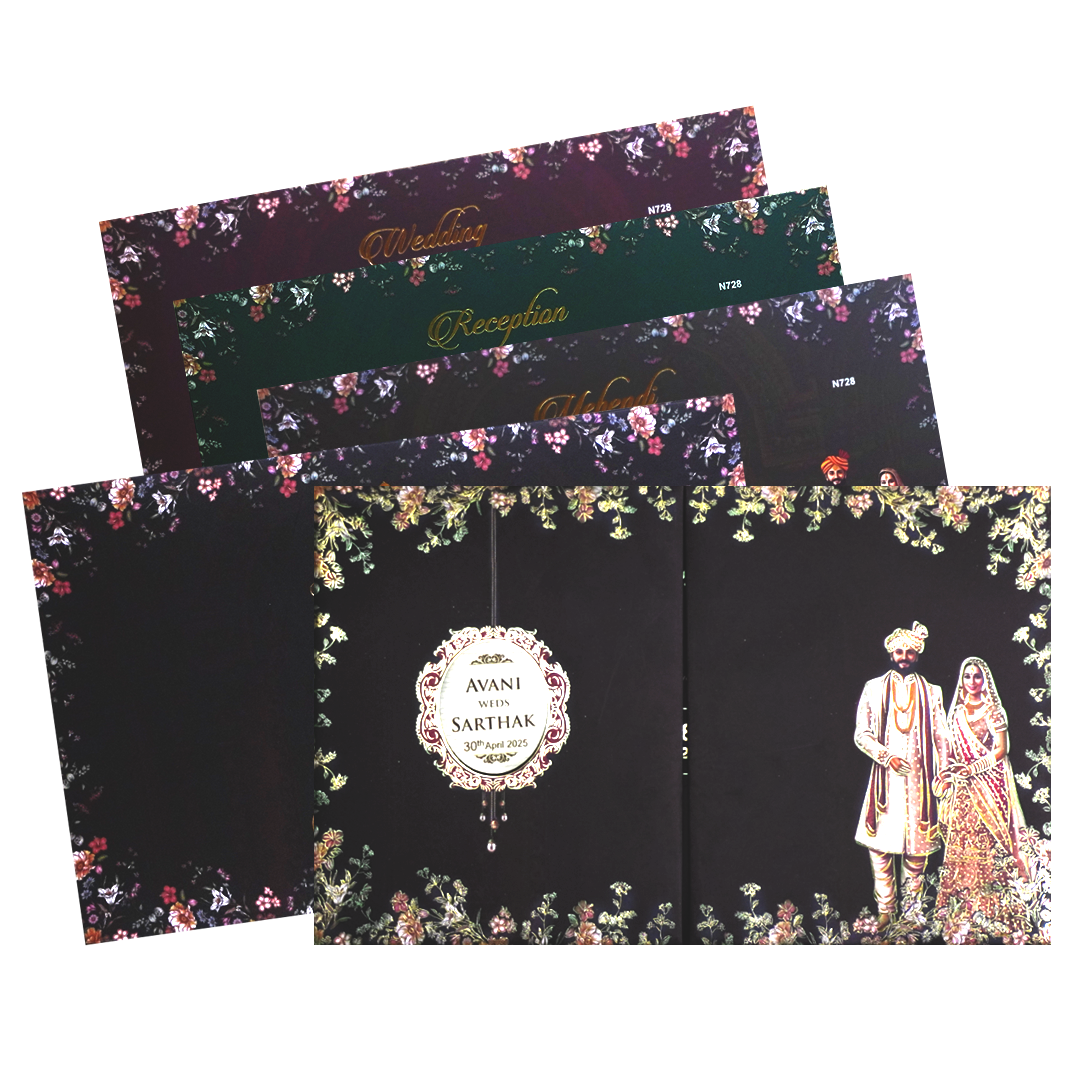 Make your event special with our exclusive Royal Ruby Purple Royal Invitation Order now! ?WhatsApp Support ?Express Delivery.