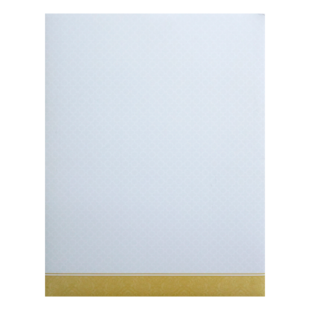 White and Yellow Patterned Wedding Card-KNJS2089O