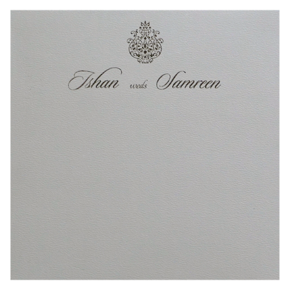 Light Grey Wedding Invitation-KRC30132
