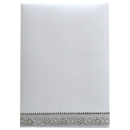 Grey Traditional Single Sheet Wedding Card-King of Cards