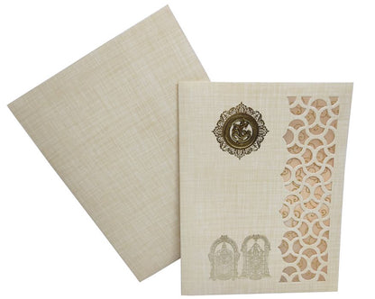 Laser Cut Balaji Padmavathi Invitation Card-Knk5101s-King of Cards