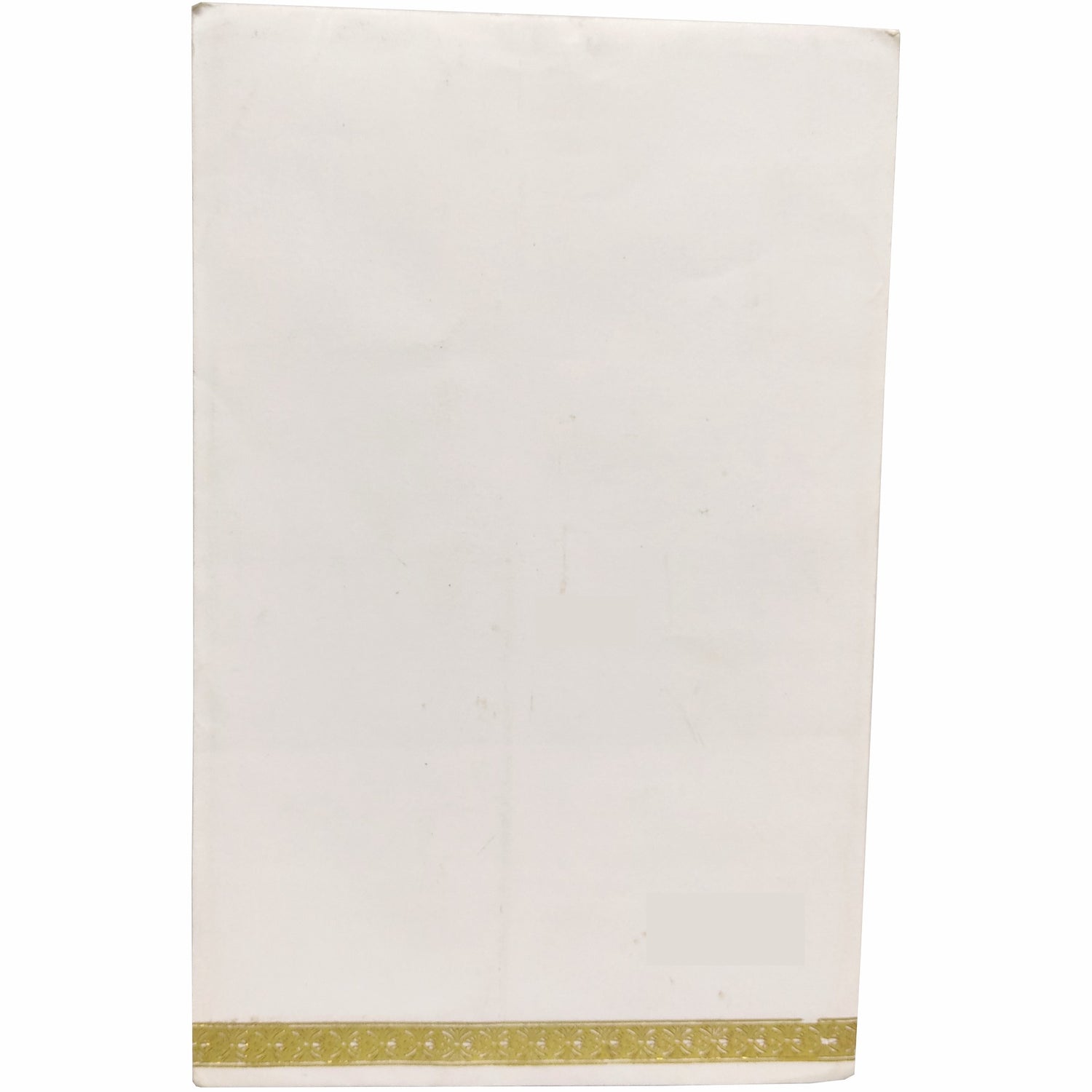 White Single Sheet Invitation Card-Knk3144