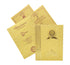 Brown Gold Padded Hindu Wedding Card With Baraat Image-KNPP8509N
