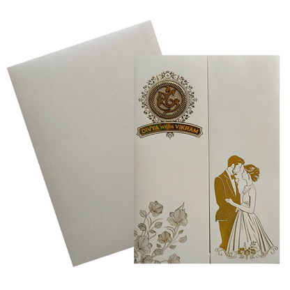 Grey Door Type Traditional Marriage Card-KNKTGY037