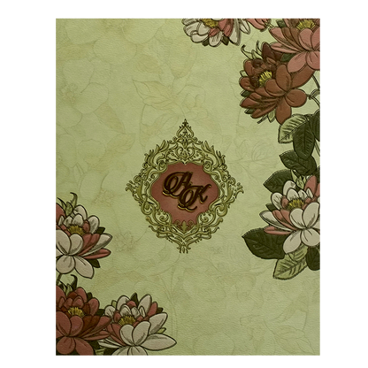 Light Yellow Embossed Wedding Card-KPR09790