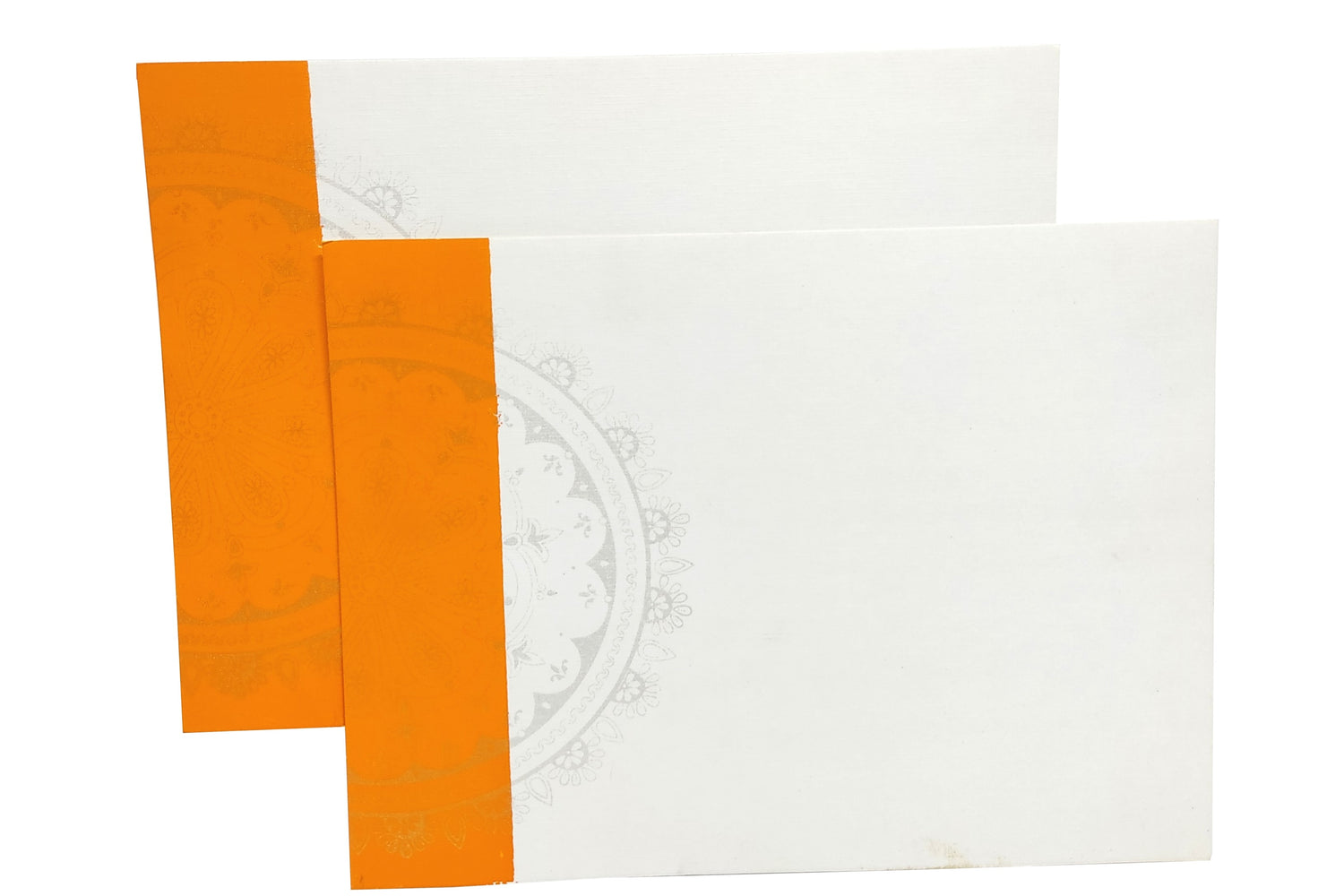 White Ganesha Invitation Card-KNND5540G