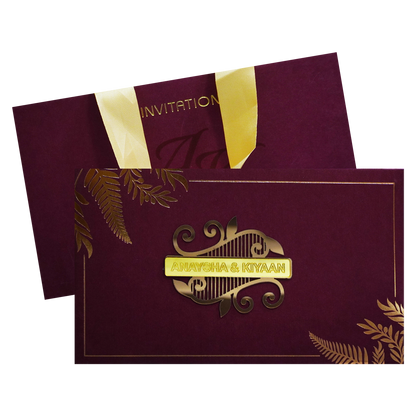 Dark Raspberry Luxury Wedding Box-KRC30570