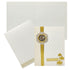 Gold Floral Invitation Card-KNK4101W-King of Cards