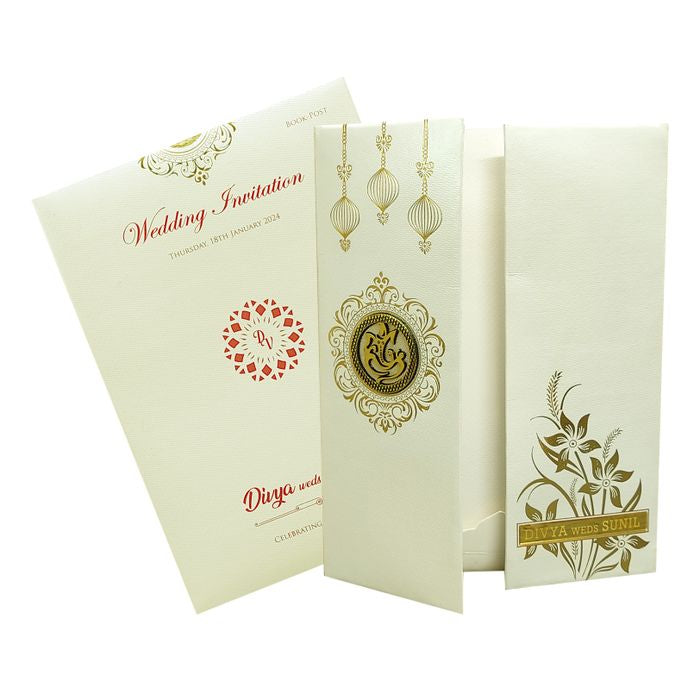 White Door Type Unique Invitation Card-King of Cards