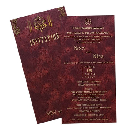 Invitation Card - KRCS6421-King of Cards