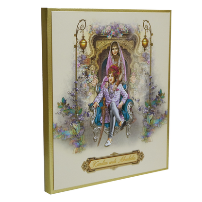 Cream Bride Groom Padded Marriage Card-King of Cards