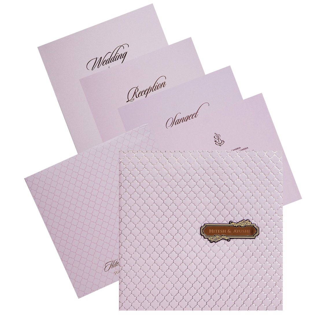 Make your event special with our exclusive Pink Pattern Design Wedding Card. Shop now! ?WhatsApp Support ?Express Delivery.