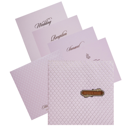 Make your event special with our exclusive Pink Pattern Design Wedding Card. Shop now! ?WhatsApp Support ?Express Delivery.