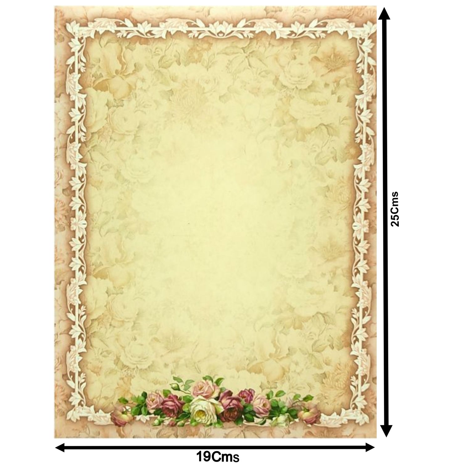 Pastel Pink Classic Floral In Offset Print With Designer Name Plate-KNKC4046