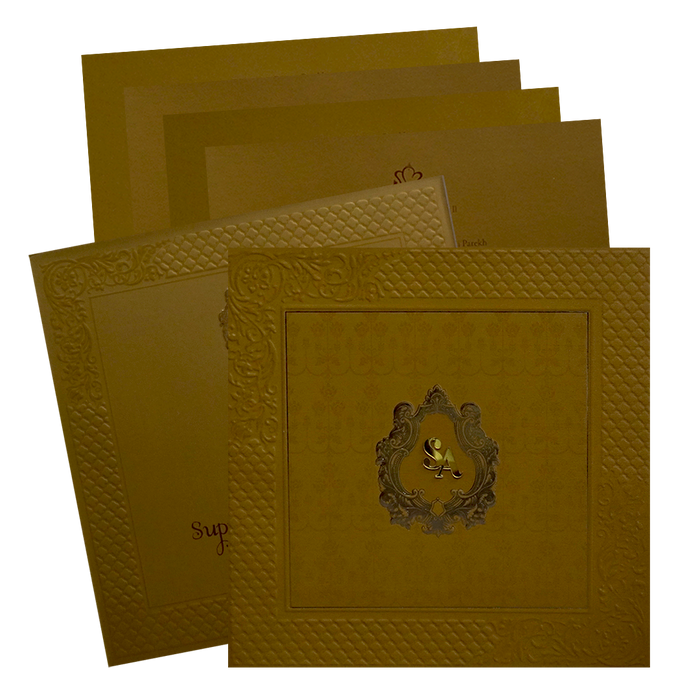 Golden Pattern Marriage Card-King of Cards