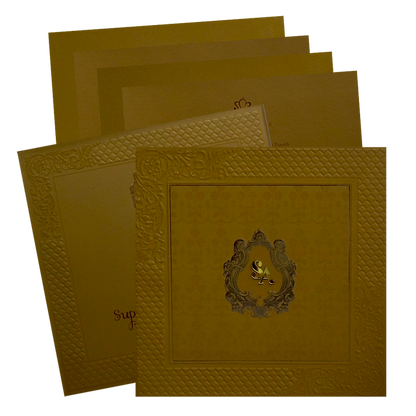 Golden Pattern Marriage Card-King of Cards