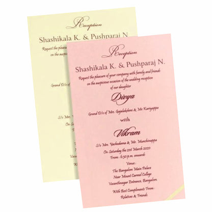 Pink Bag Invitation Card-Knpr4505p